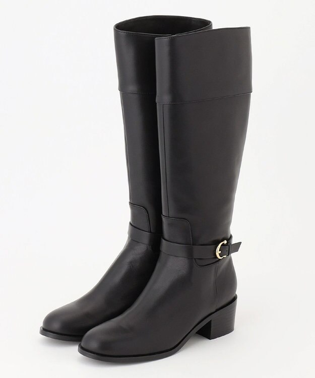 J.PRESS LADIES ベルト ロング ブーツ ブラック系