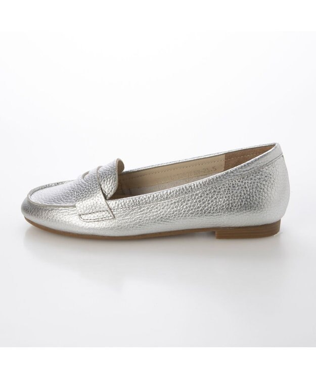 ing <ing>【WEB限定】レザーコインローファー シルバー