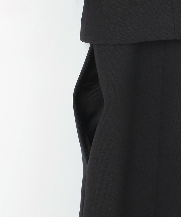 自由区 FORMAL 【襟華やか】エレガント ジャケット＋ワンピース ブラック系