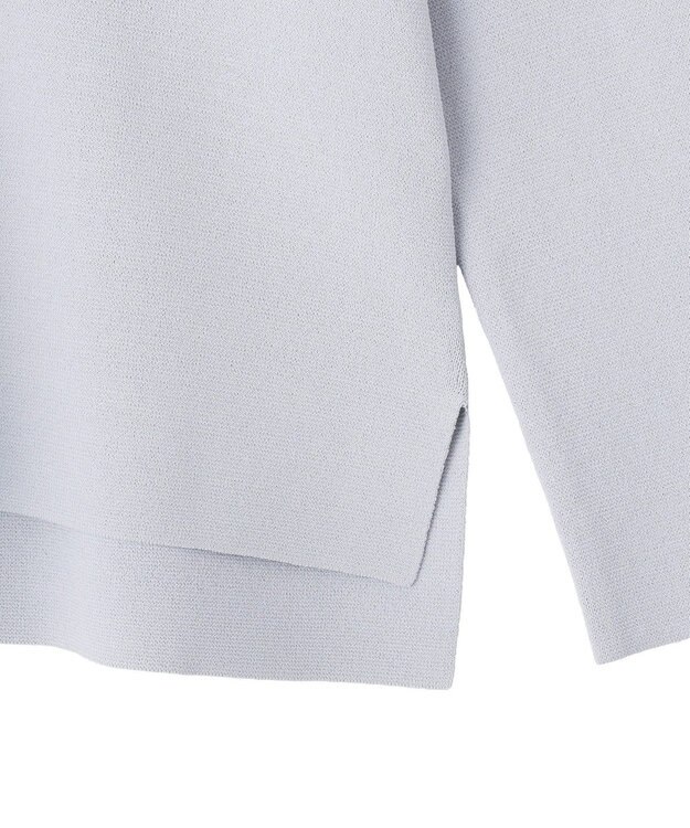 YECCA VECCA 2way襟付きレースニット Grayish Blue