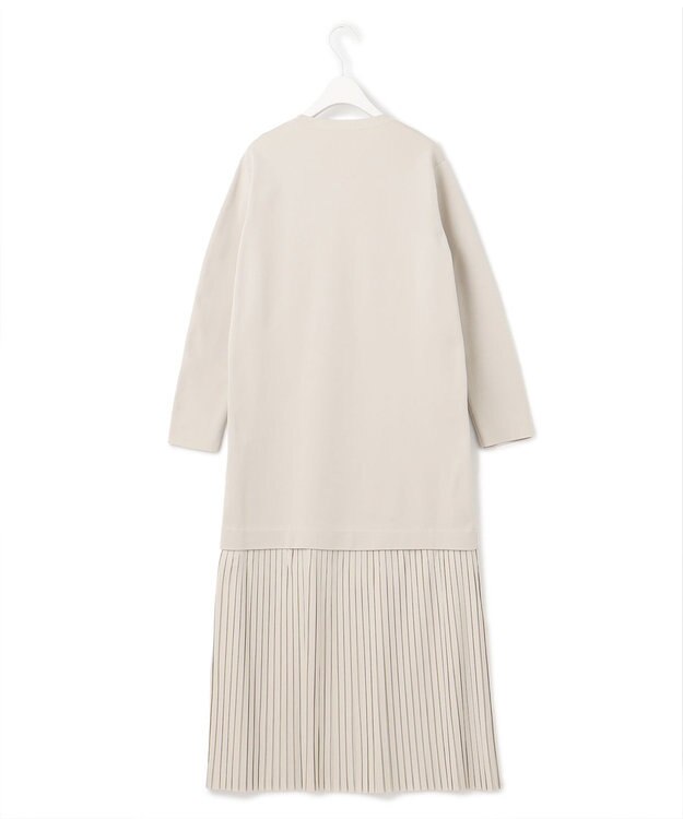 ICB 【洗える】リサイクルポリエステルハイゲージ ドッキングワンピース トープ系