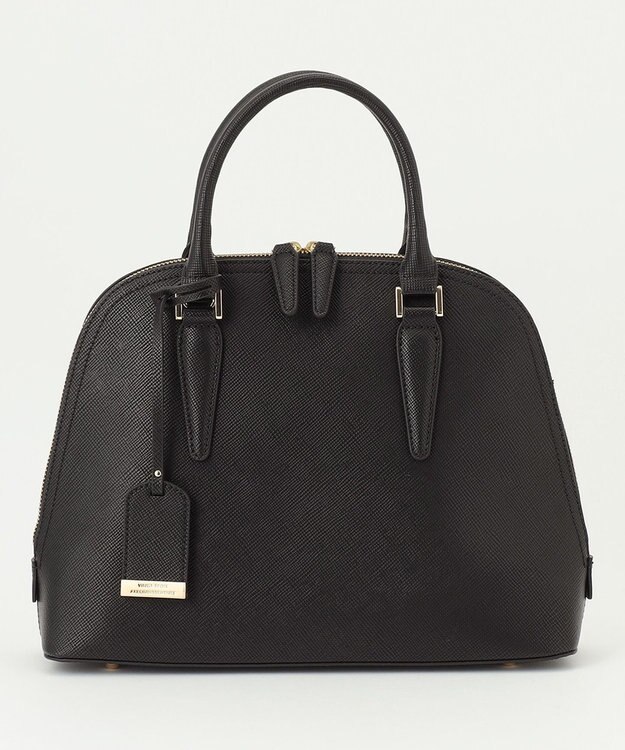 23区 サブバッグ付き 2WAYラウンド トートバッグ ブラック系