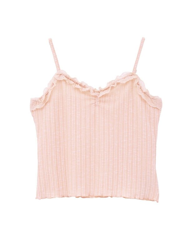 earth music&ecology 【2点セット】ＳＥＴ２点メローボレロ＋フリルキャミソール Pink