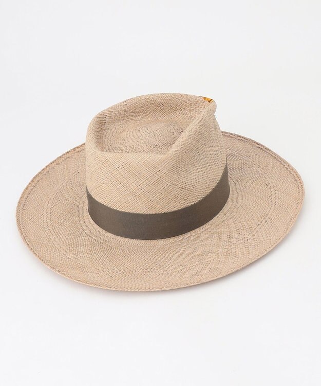 JOSEPH ABBOUD 【SUPERDUPER・イタリア製・ハンドクラフト】DEDALO PANAMA STRAW ハット マスタード系