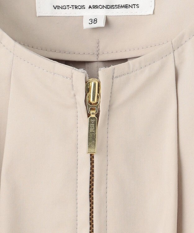 23区 【撥水性/接触冷感】ストレッチライトタイプライター コンパクトブルゾン ベージュ系