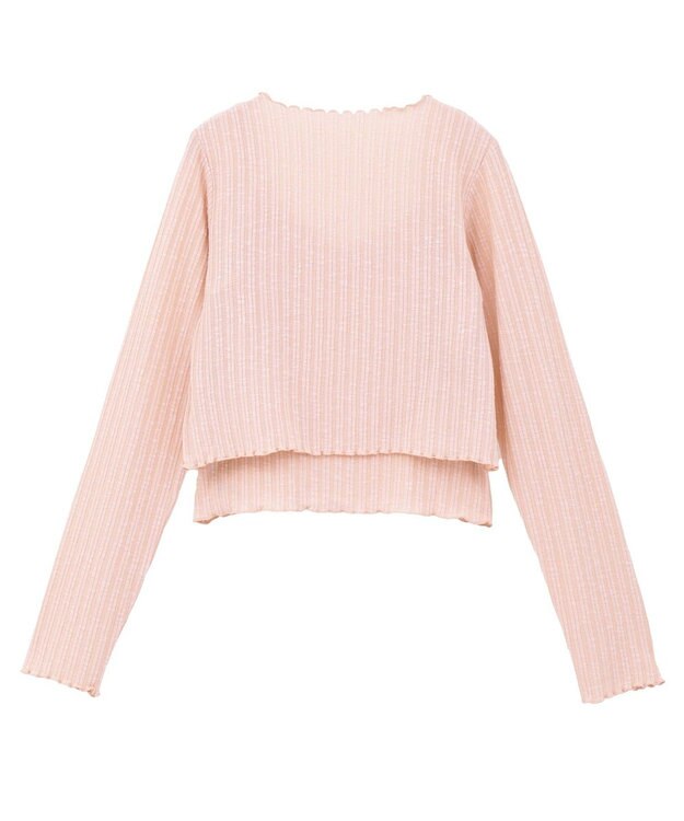 earth music&ecology 【2点セット】ＳＥＴ２点メローボレロ＋フリルキャミソール Pink