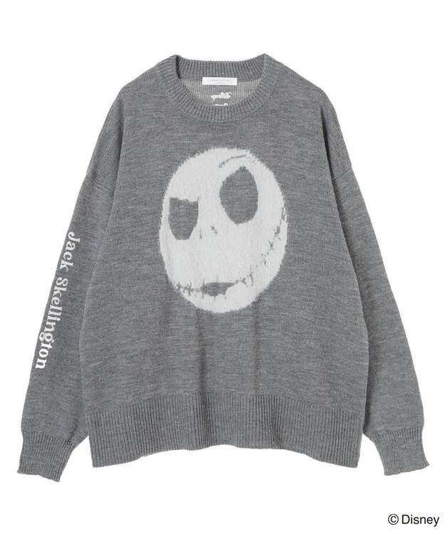 Green Parks ナイトメア／フェイスジャガードニットプルオーバー Gray Mixture