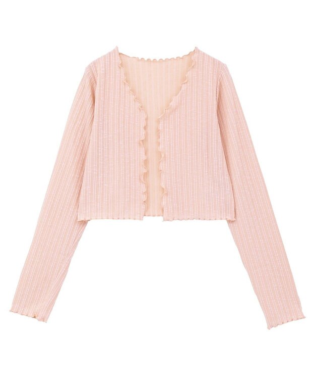 earth music&ecology 【2点セット】ＳＥＴ２点メローボレロ＋フリルキャミソール Pink