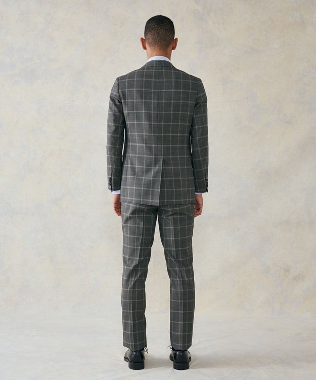 J.PRESS MEN 【CUBA BEACH MASTERPIECE】シルクツイストミックスチェック スーツ グレー系4
