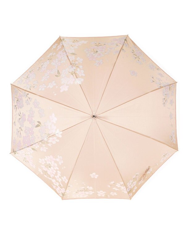 槇田商店 絵おり 桜(さくら) 長傘 ベージュ