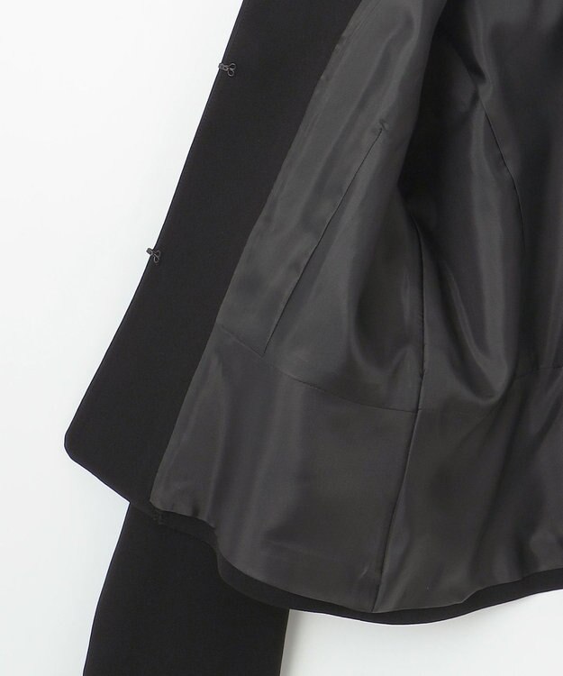 自由区 FORMAL 【襟華やか】エレガント ジャケット＋ワンピース ブラック系