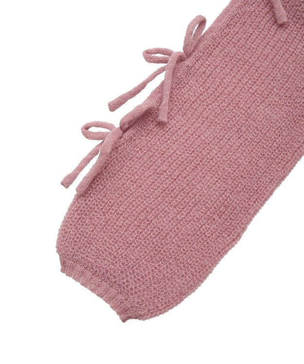 earth music&ecology サイドリボン透かしニットプルオーバー Pink