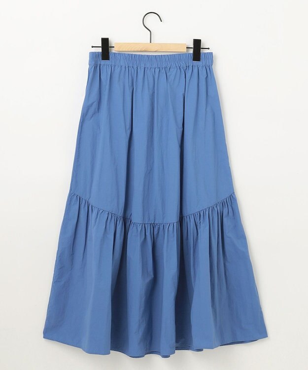 SHARE PARK LADIES ライトタフタギャザースカート ブルー系