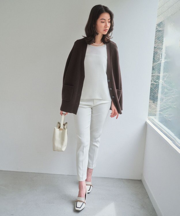 BEIGE， 【セットアップ対応】LUIZA / クロップドパンツ White
