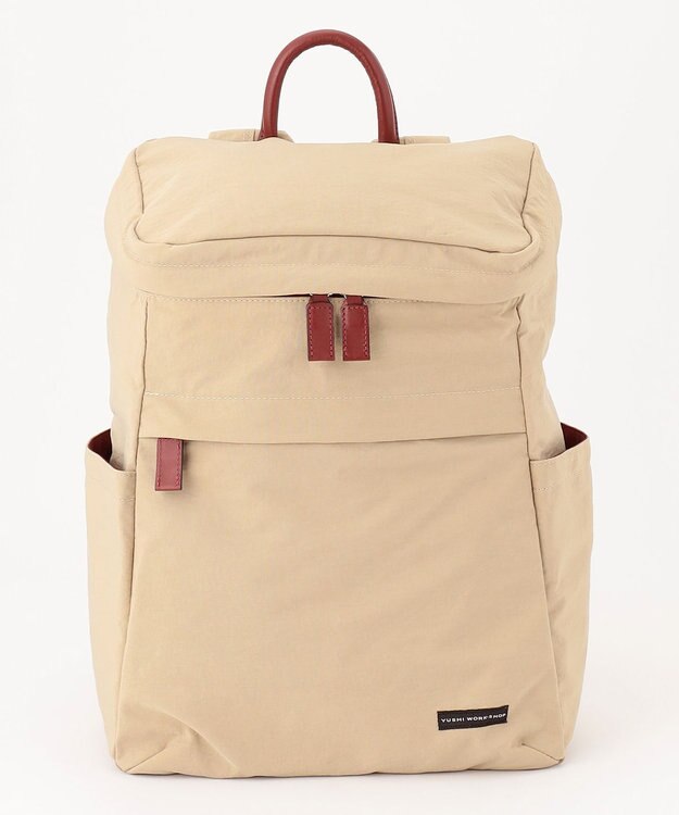 YUSHI Square - RUCKSACK  リュック【撥水/ナイロン】 ベージュ