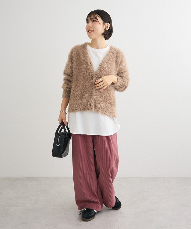 Green Parks 太畝コーデュロイカラーパンツ Pink