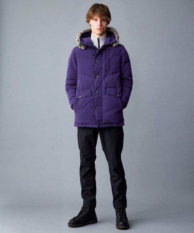 JOSEPH ABBOUD MOUNTAIN 【吸湿発熱/ソフト】ソフトウォームワッフル ハーフジップ カットソー ライトグレー系