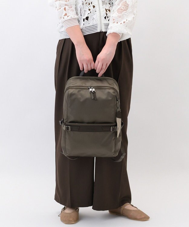 ACE BAGS & LUGGAGE W&.Day/Night リッカ2 スクエアリュック A4サイズ 13.3インチPC収納 19151 ダブルアンドデイナイト アッシュブラウン