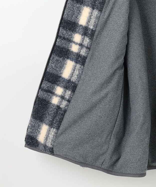 JOSEPH ABBOUD MOUNTAIN 【SPACE／UNISEX】ボアチェック ブルゾン ダルブルー系4