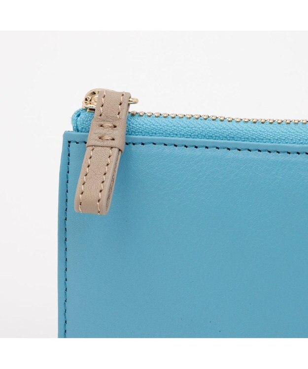 UNBILLION アトランタ ATLANTA / 牛革L字ファスナーミニウォレット ブルー