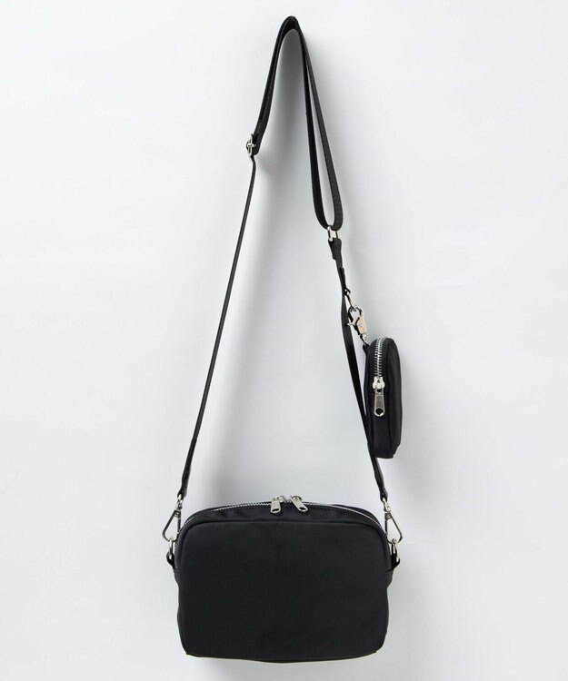 WEGO ポーチ付きスクエアショルダー ブラックその他