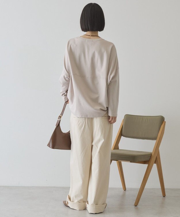 AMERICAN HOLIC 【先行予約】【UVカット】コクーンポンチプルオーバー Gray Beige