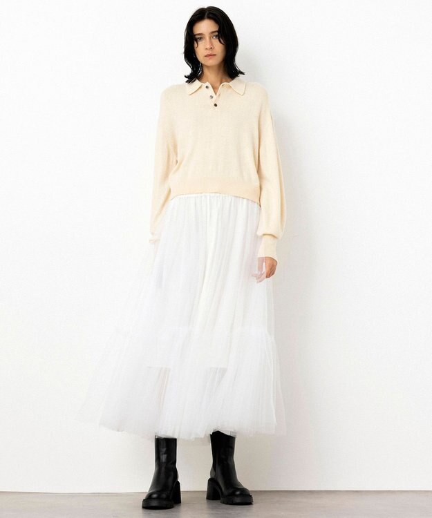 NAVE 【Nave・手洗い可】ポロニット アイボリー系