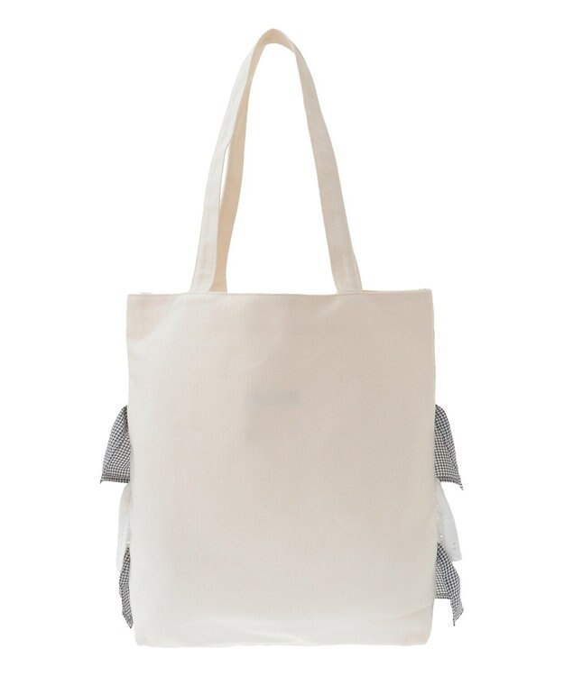 Maison de FLEUR フロントフリルトートバッグ Black