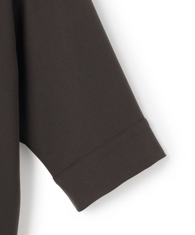 23区 ストレッチジョーゼット スキッパー ブラウス ダークブラウン系