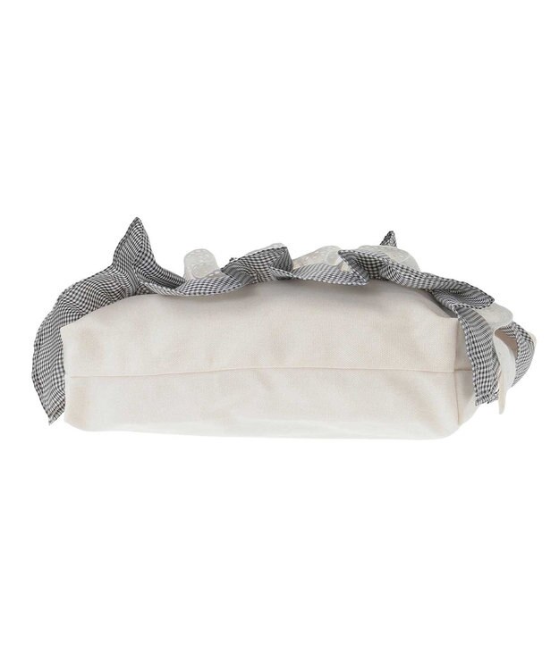 Maison de FLEUR フロントフリルトートバッグ Black