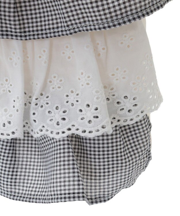 Maison de FLEUR フロントフリルトートバッグ Black