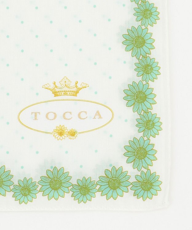 TOCCA 【HANDKERCHIEF COLLECTION】MARGARET ICON LOGO CHIEF ハンカチ アイボリー系