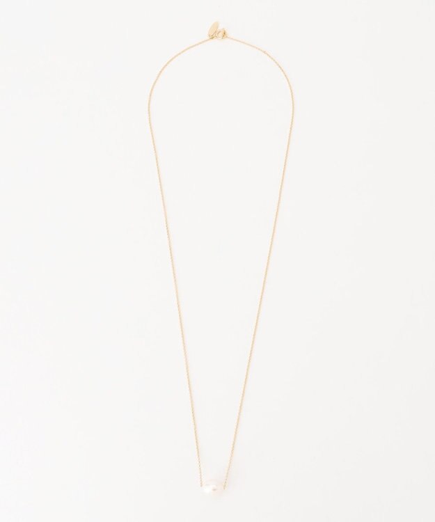 自由区 セミラウンドパールワントップ ネックレス ゴールド系