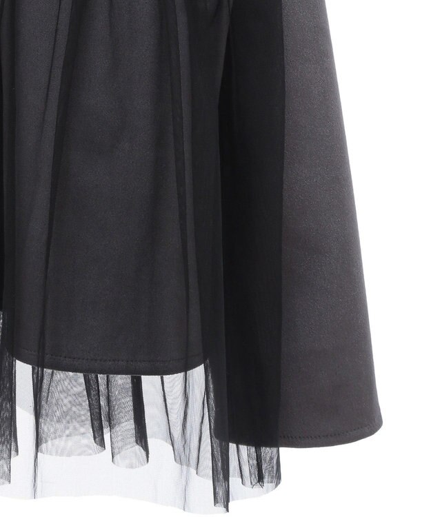 Green Parks ・ｓｗｉｎｇ　ｂｙ　チュールレイヤープルオーバー Gray Beige