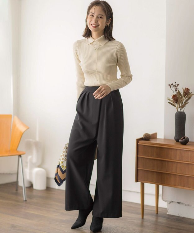 組曲 パールラリアットネックレス ゴールド系