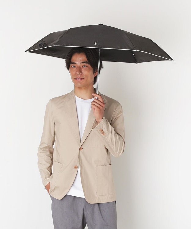 MOONBAT POLO RALPH LAUREN（ポロ ラルフローレン）晴雨兼用日傘 バイカラー 遮光率100% 遮熱 UV