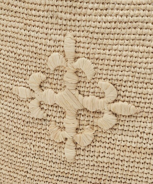 russet 《かごバッグ》インドラフィア2WAYトートバッグ(TI-368) Natural