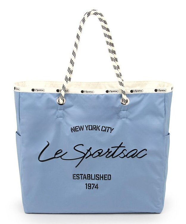 LeSportsac LARGE 2 WAY TOTE/2ウェイスレートブルー/パールシャイン 2ウェイスレートブルー/パールシャイン