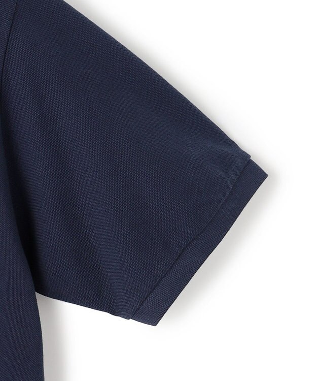 J.PRESS MEN コットンカノコ キーネックポケット Tシャツ ネイビー系