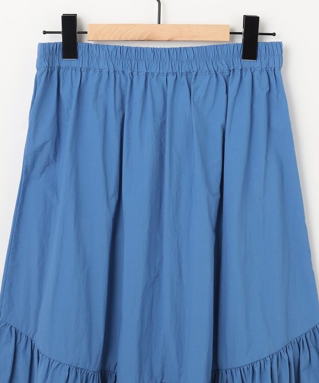 SHARE PARK LADIES ライトタフタギャザースカート ブルー系