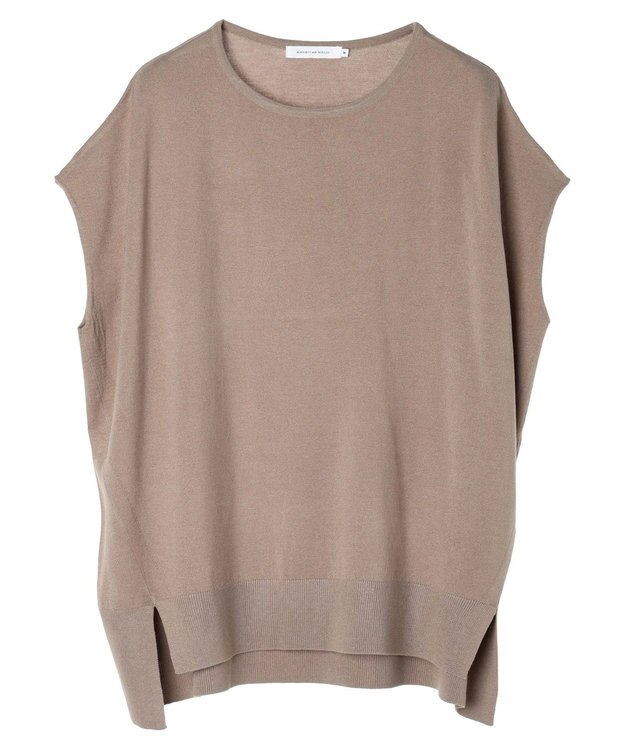 AMERICAN HOLIC 前振りニットフレンチスリーブプルオーバー Mocha