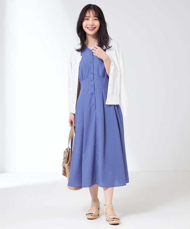 ANY SIS 【美人百花7月号掲載】ベーシッククルーネック カーディガン オフホワイト