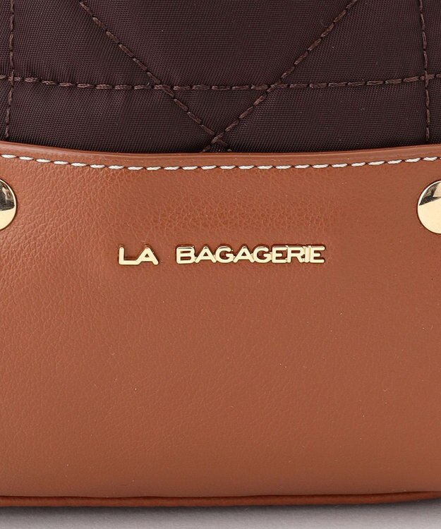 LA BAGAGERIE グリッドキルティングトート ワイン