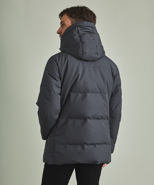 GOTAIRIKU 【仕事で着用可】MINOTECH メランジラミネート ダウンコート(23年モデル) グレー系