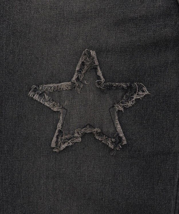 WEGO スターモチーフオーバーダイバギーパンツ ブラック