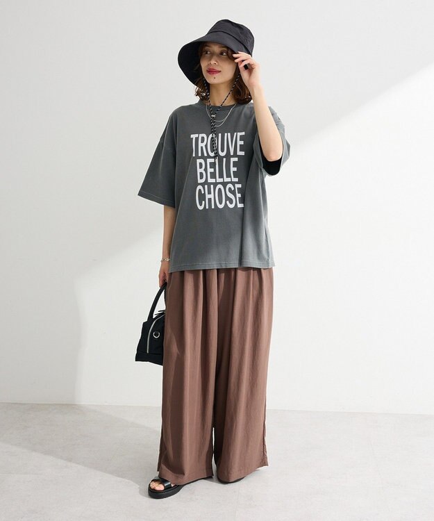 Green Parks ピグメントロゴＴシャツ Charcoal Gray