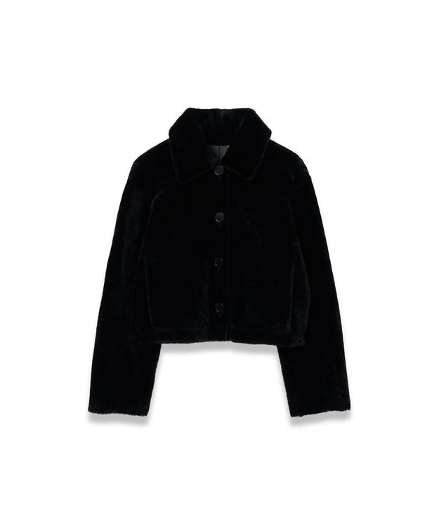 JOSEPH リバーシブル ソフトシアリングジャケット Black