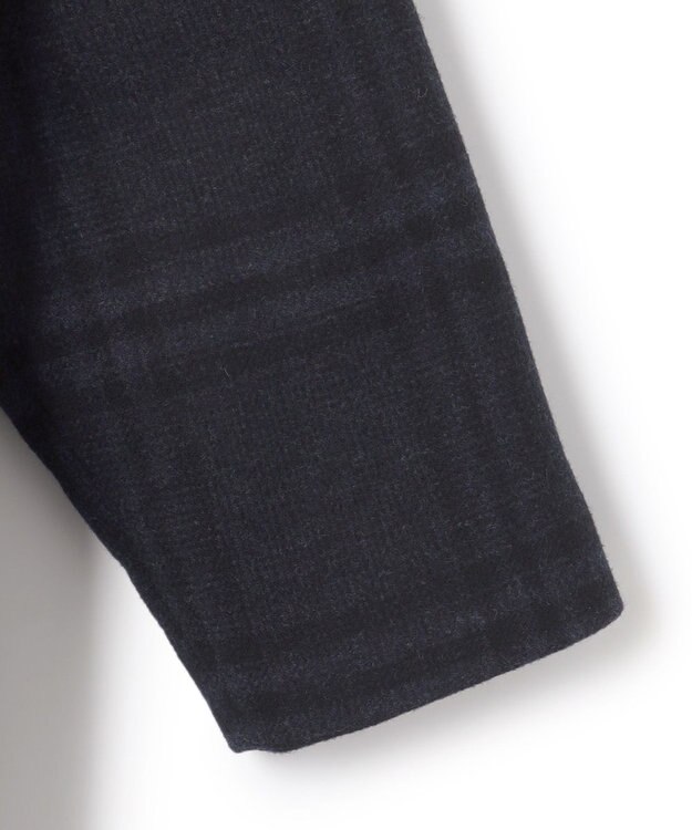JOSEPH HOMME PLAID MELTON COAT ネイビー系3