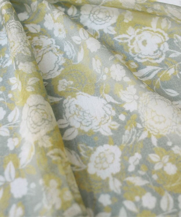 ORuKuBET FLOWER WOOL STOLE グリーン