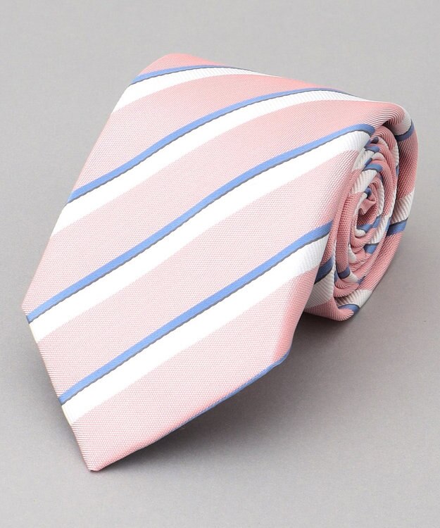 GOTAIRIKU 【日本製】ネクタイ_ストライプ ローズ系1